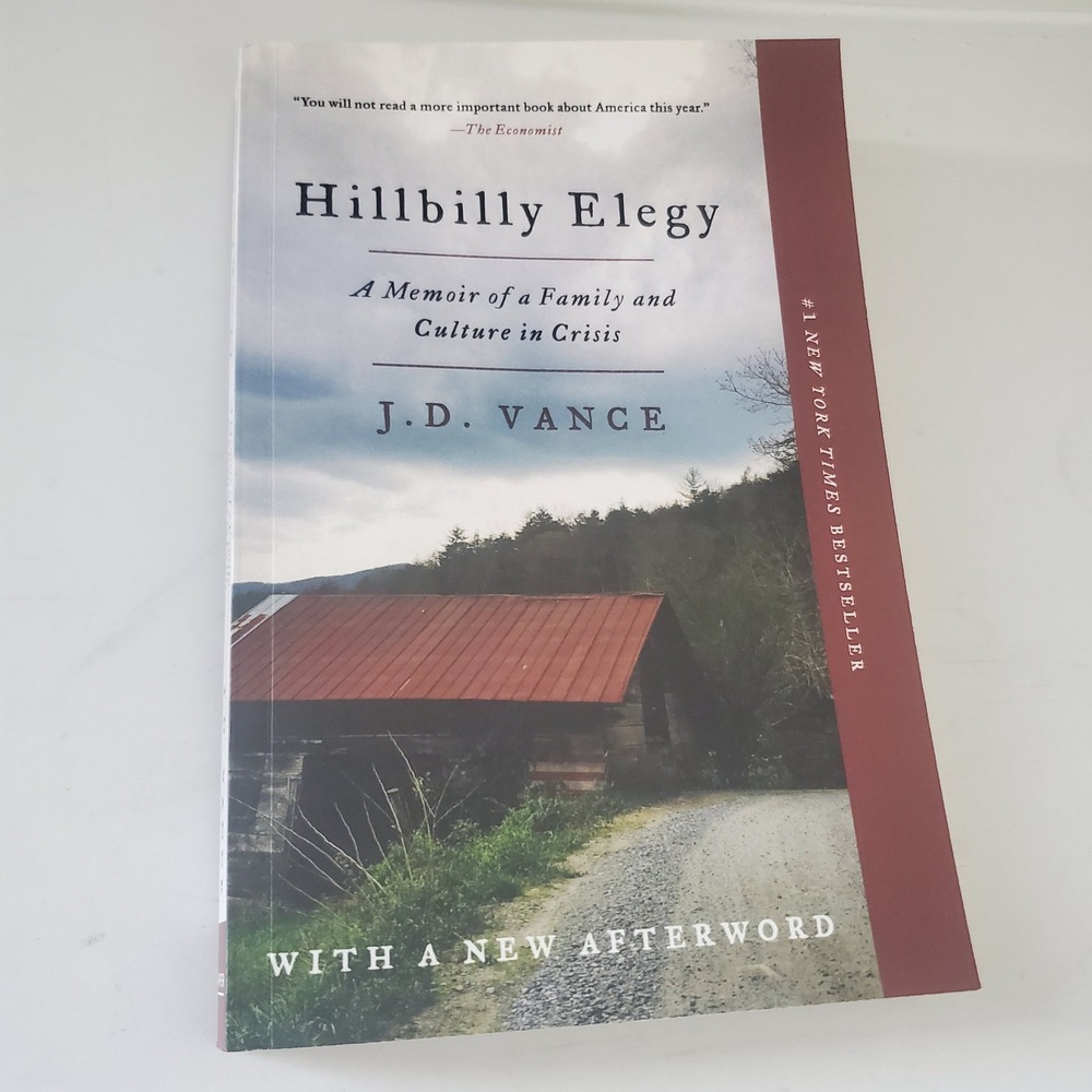Hillbilly Elegy JD Vance Paperback Memoir Family Culture Crisis 2018 Afterword